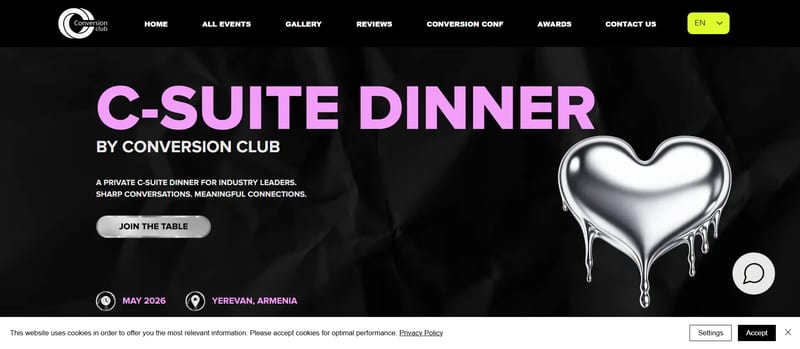 C-Suite Dinner Yerevan 2026