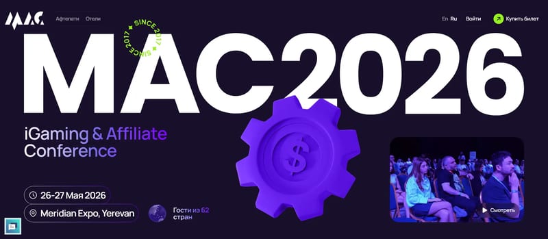 iGaming & Affiliate Conference MAC 2026 event banner
