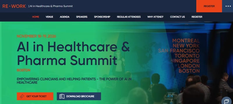 AI in Healthcare & Pharma Summit event banner