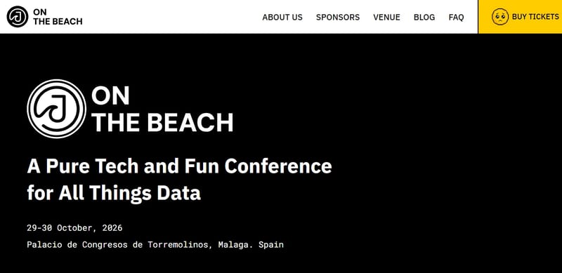 J On The Beach 2026 event banner