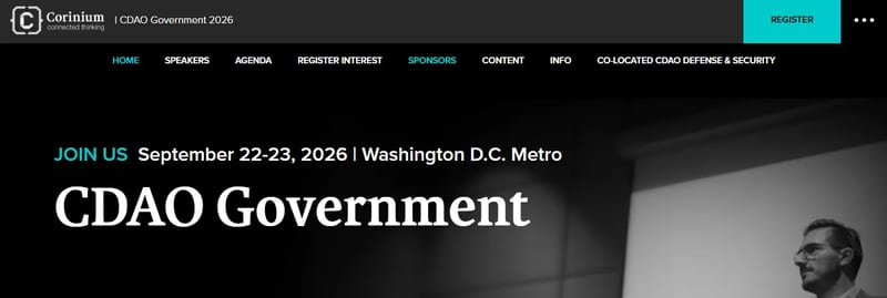 CDAO Government 2026 event banner