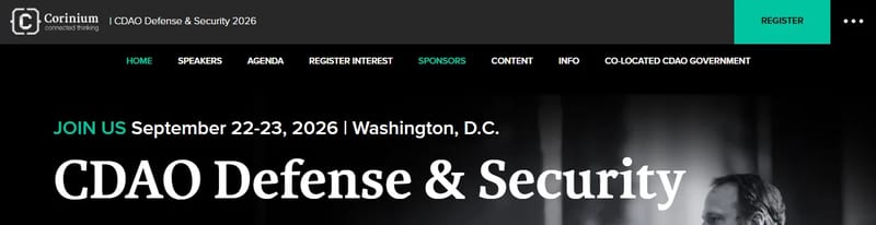 CDAO Defense & Security 2026 event banner