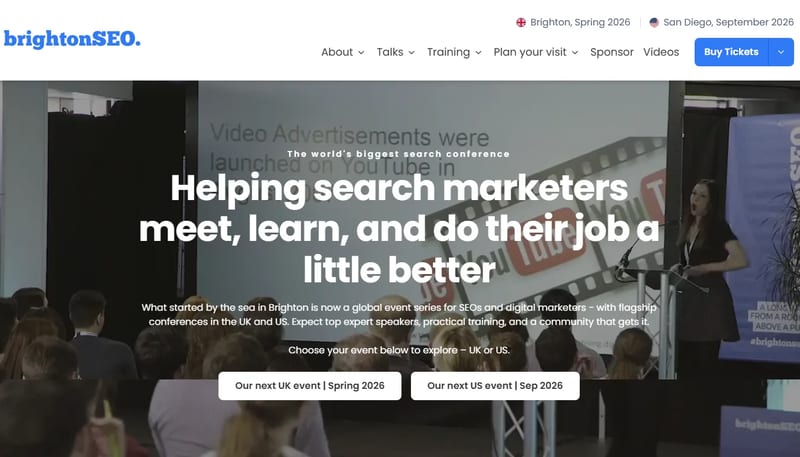 BrightonSEO San Diego 2026 event banner