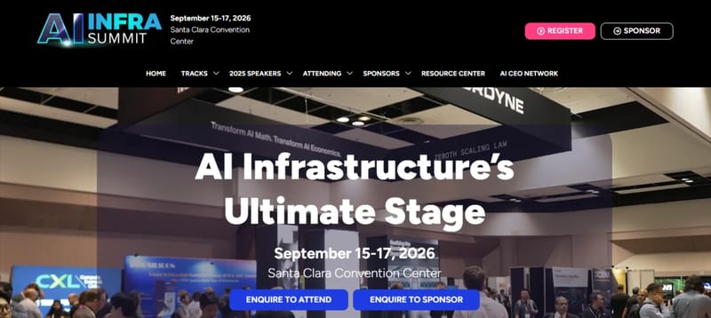 AI Infra Summit 2026 event banner