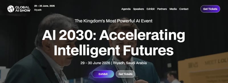 Global AI Show Riyadh 2026 event banner