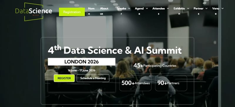 4th Data Science & AI Summit London 2026 event banner