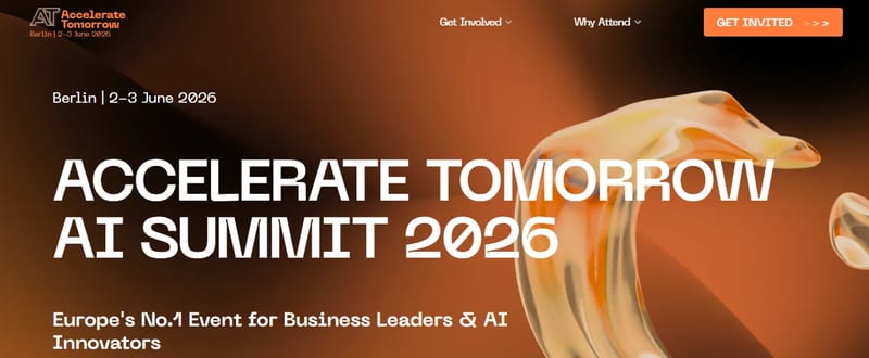 Accelerate Tomorrow AI Summit 2026 event banner