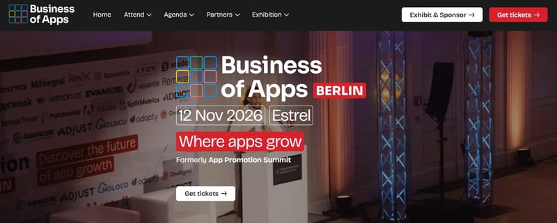 Business of Apps Berlin event banner