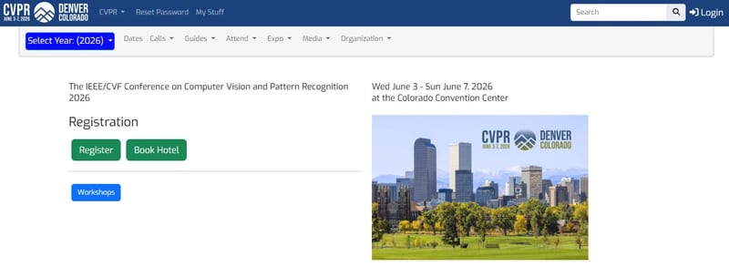 CVPR 2026 - Computer Vision and Pattern Recognition Conference event banner