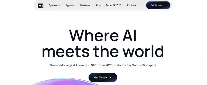 SuperAI 2026 event banner
