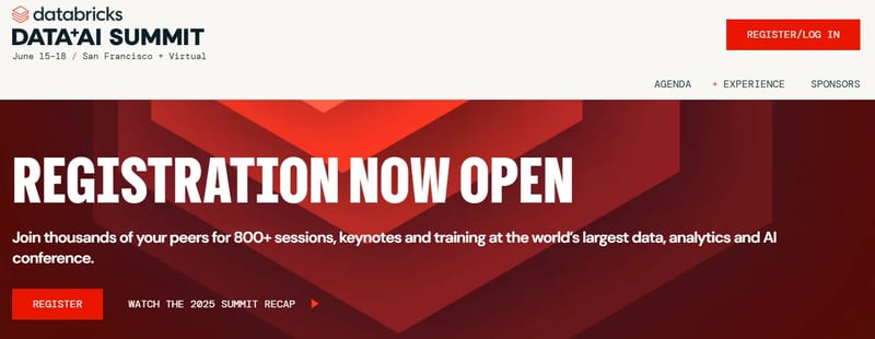 Data + AI Summit 2026 event banner