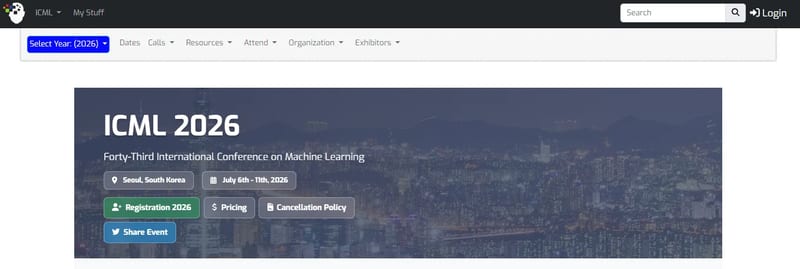 ICML 2026 - 43rd International Conference on Machine Learning