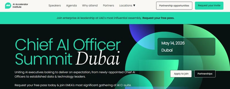 AI Accelerator Institute Summits event banner
