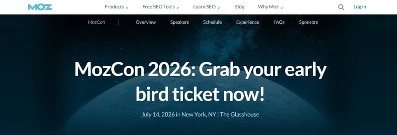 MozCon 2026 Roadshow event banner