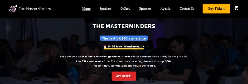 The Masterminders event banner