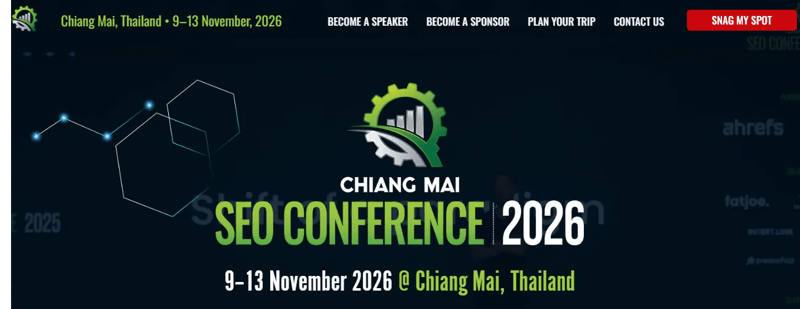 Chiang Mai SEO Conference 2026 event banner