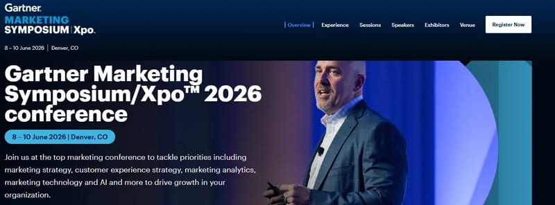Gartner Marketing Symposium/Xpo™ 2026 event banner