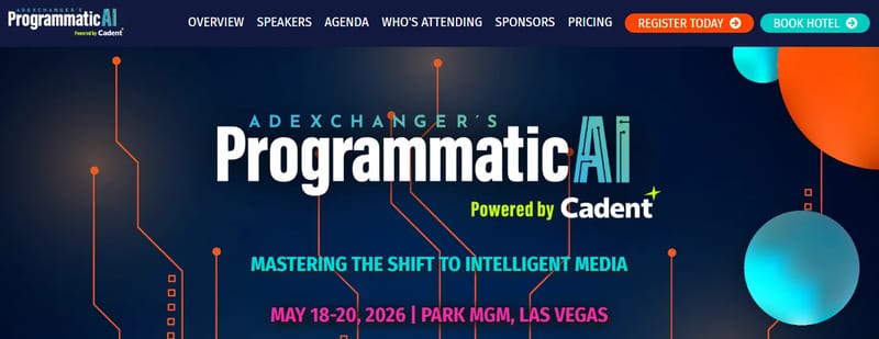 Programmatic AI event banner