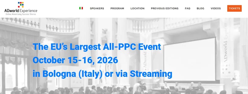 ADworld Experience 2026 event banner