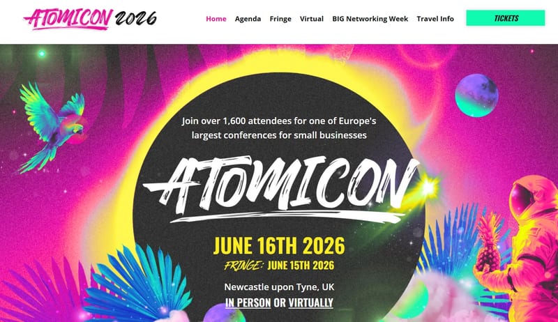 ATOMICON 2026 event banner