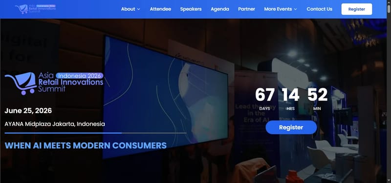 Asia Retail Innovations Summit Indonesia 2026 event banner