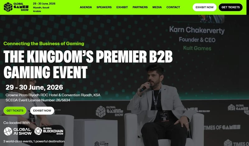 Global Games Show Riyadh 2026 event banner