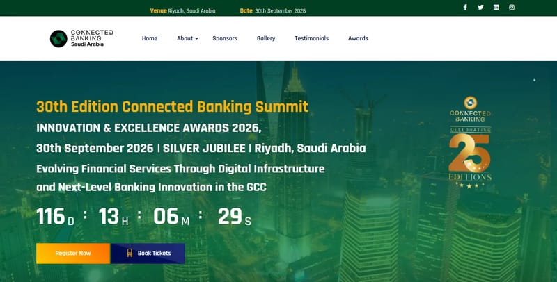 Connected Banking Summit 2026 event banner