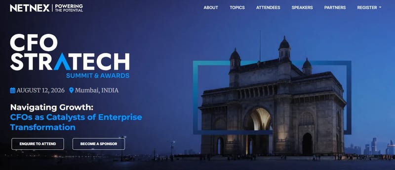 CFO StraTech 2026 Mumbai event banner