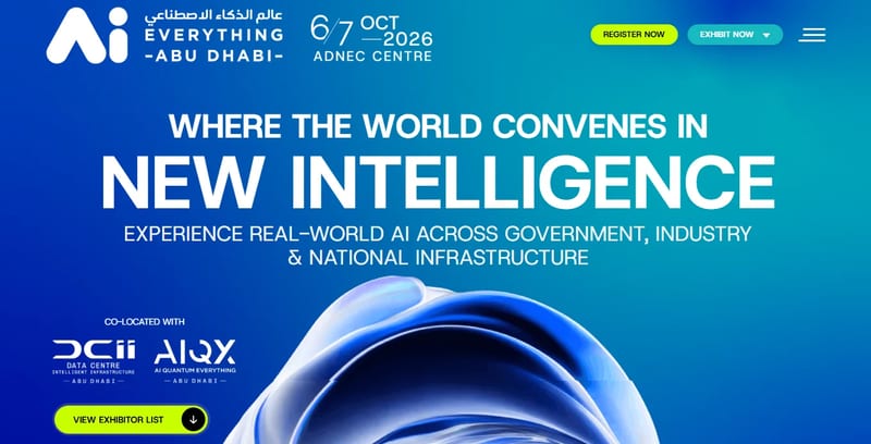 Ai Everything Abu Dhabi 2026 event banner