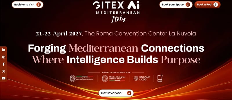 GITEX AI Mediterranean/Italy 2027 event banner