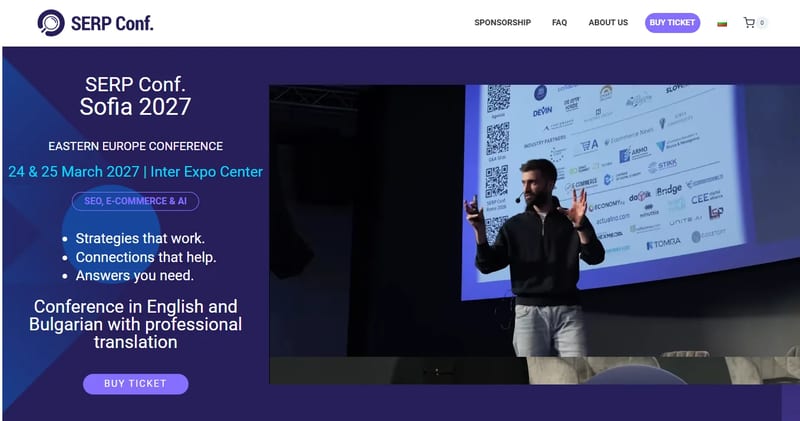 SERP Conf. Sofia 2027 event banner