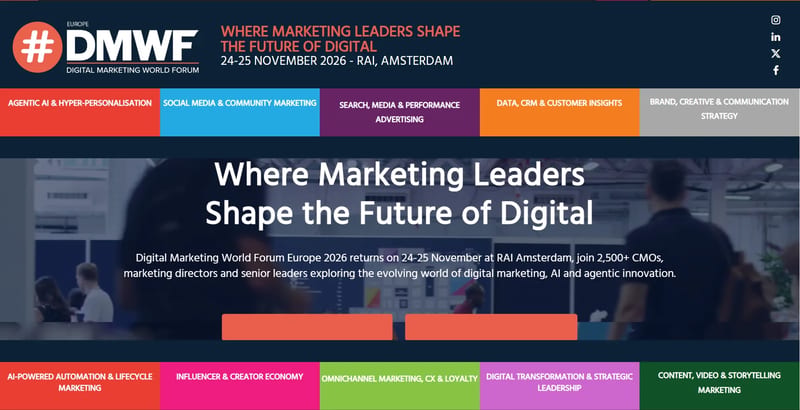 DMWF Europe 2026 event banner