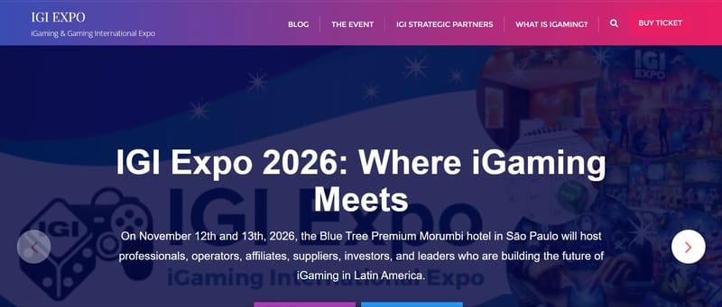 IGI Expo 2026 event banner