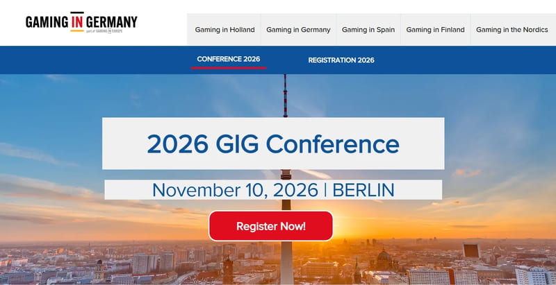 Gaming in Germany Conference 2026 event banner