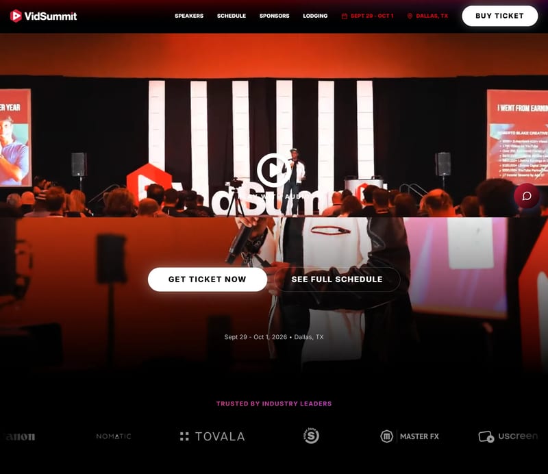 VidSummit 2026 event banner