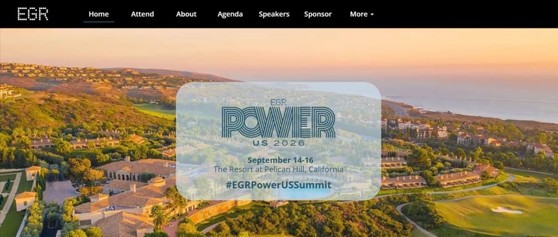 EGR Power US Summit 2026 event banner