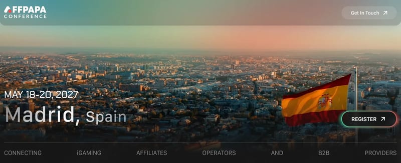 AffPapa Conference Madrid 2027 event banner