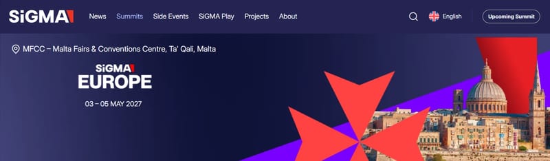 SiGMA Europe 2027 event banner