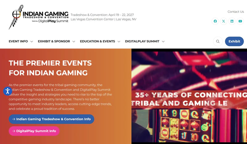 Indian Gaming Tradeshow & Convention 2027 event banner