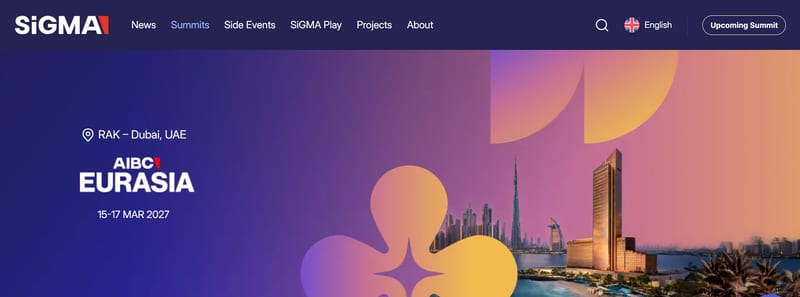 SiGMA Eurasia 2027 event banner