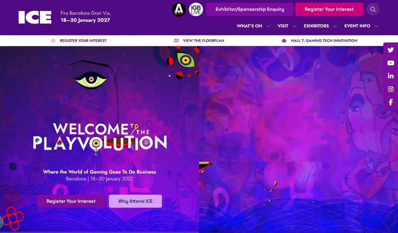 ICE Barcelona 2027 event banner