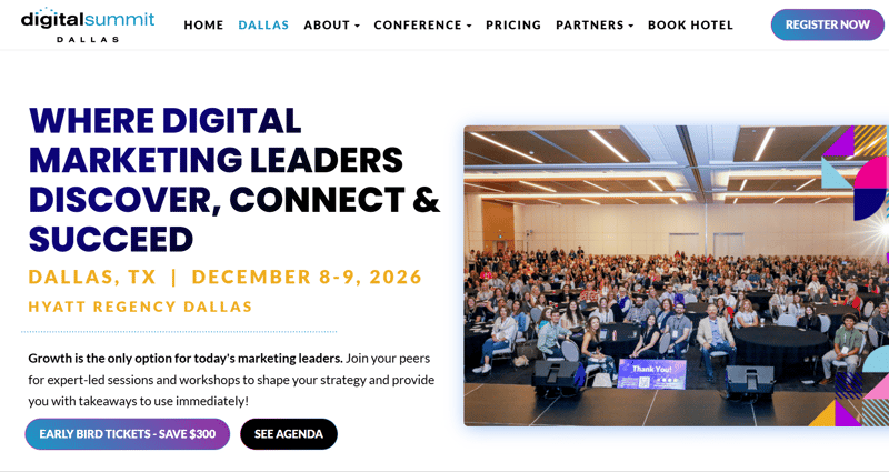Digital Summit Dallas 2026 event banner