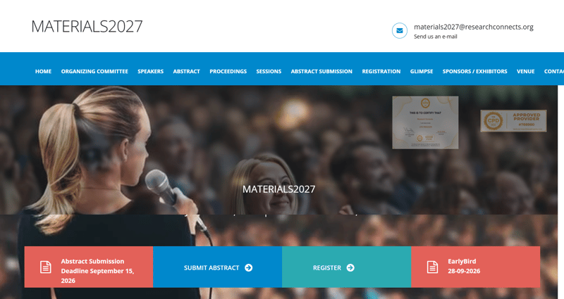 3rd Global Summit on Materials Science and Nanotechnology (MATERIALS2027)