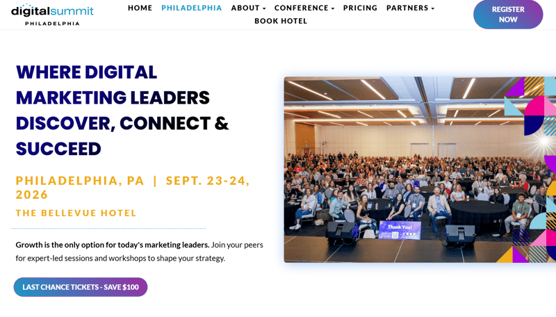 Digital Summit Philadelphia 2026 event banner