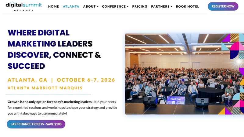 Digital Summit Atlanta 2026 event banner