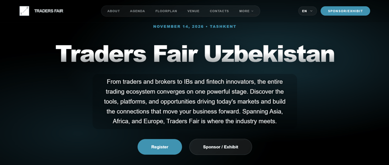 Traders Fair 2026 Uzbekistan event banner