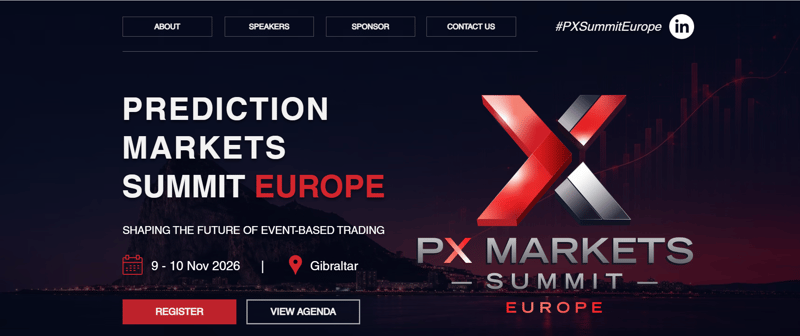 Prediction Markets Summit Europe 2026 event banner