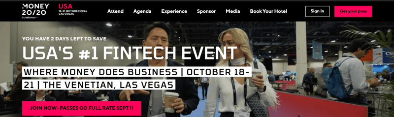 Money20/20 USA 2026 event banner