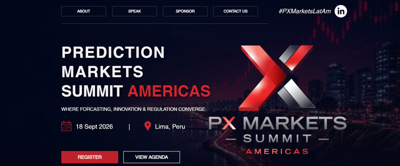 Prediction Markets Summit Americas - LatAm 2026 event banner